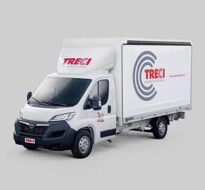 Furgone telonato con porte posteriori Opel Movano 